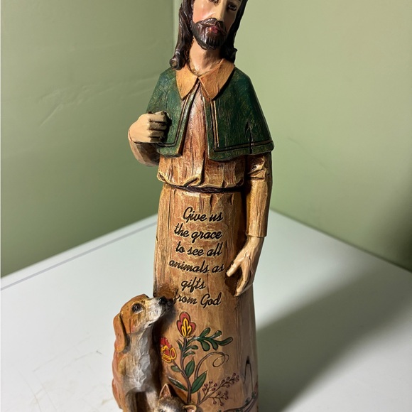 Figurine with animals “ Give us the grace to see all animals as gifts from God” - Picture 4 of 6